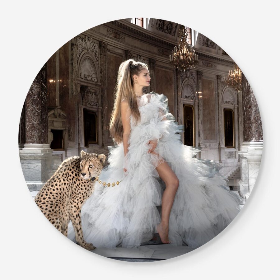 Vintage Glamour with cheetahs and dream dress
